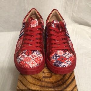 Umyogo Red Patterned Sneakers NIB Size EU 41